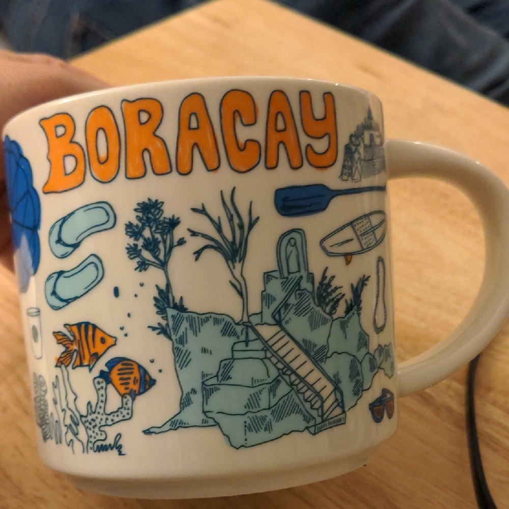 Starbucks Boracay Island In Philippines. Stoneware Mug Base, Brand New.